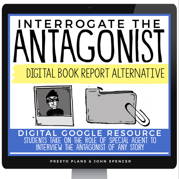 Character Antagonist Assignment - Novel Short Story Digital Book Report Project