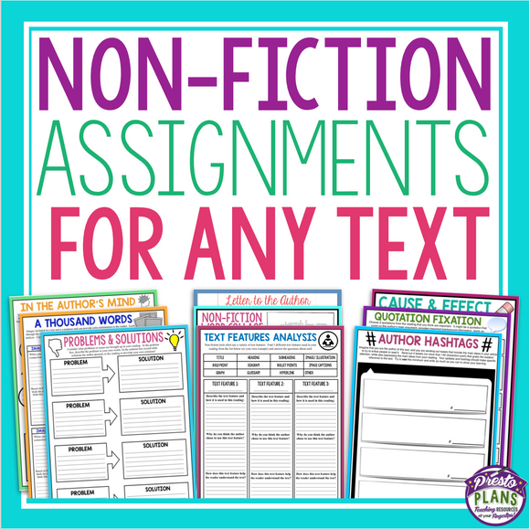 NON FICTION ASSIGNMENTS FOR ANY TEXT