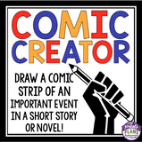 COMIC ASSIGNMENT: DRAW A SCENE FROM A NOVEL OR SHORT STORY: