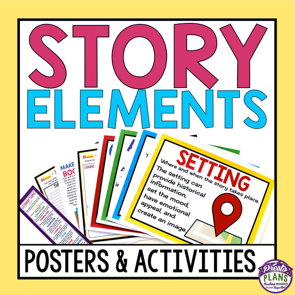 STORY ELEMENTS POSTERS & ACTIVITIES