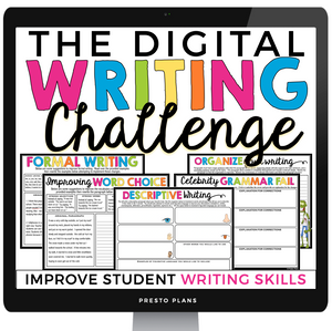 DIGITAL WRITING CHALLENGE ACTIVITIES