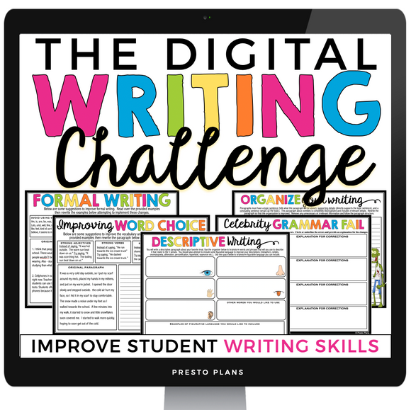 DIGITAL WRITING CHALLENGE ACTIVITIES
