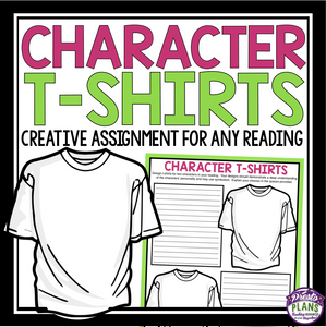 SHORT STORY NOVEL ASSIGNMENT - TSHIRT DESIGN FOR A CHARACTER