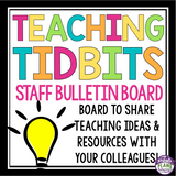 TEACHER BULLETIN BOARD DISPLAY: TEACHING TIPS