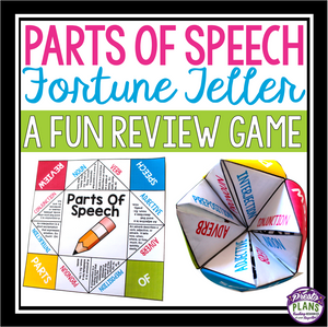 PARTS OF SPEECH ACTIVITY: PAPER FORTUNE TELLER