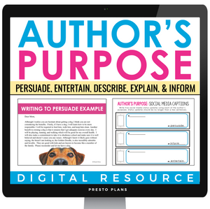 AUTHOR'S PURPOSE DIGITAL PRESENTATION & ASSIGNMENTS