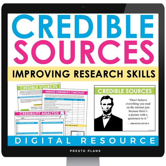 CREDIBLE SOURCES DIGITAL RESEARCH PRESENTATION AND ACTIVITIES