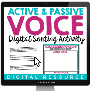 ACTIVE AND PASSIVE VOICE INTERACTIVE DIGITAL SORTING ACTIVITY