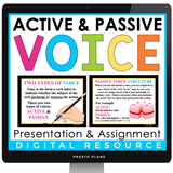 ACTIVE PASSIVE VOICE DIGITAL RESOURCES: PRESENTATION & ASSIGNMENT