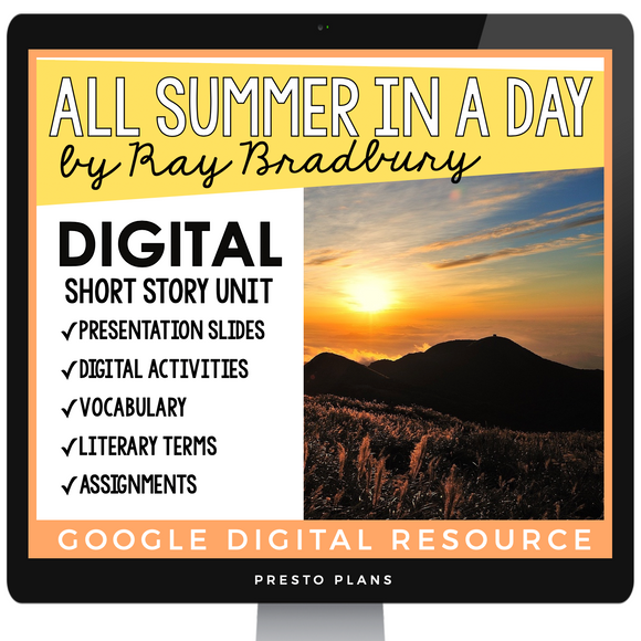 ALL SUMMER IN A DAY BY RAY BRADBURY DIGITAL SHORT STORY RESOURCES