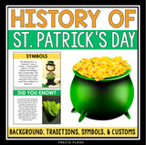 History of St. Patrick's Day Presentation and Writing Prompt Assignment