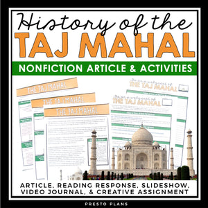 NONFICTION ARTICLE AND ACTIVITIES INFORMATIONAL TEXT: THE TAJ MAHAL