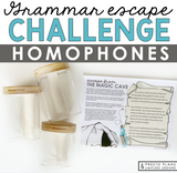 HOMOPHONES GRAMMAR ACTIVITY INTERACTIVE ESCAPE CHALLENGE
