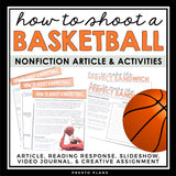 NONFICTION ARTICLE AND ACTIVITIES INFORMATIONAL TEXT: BASKETBALL