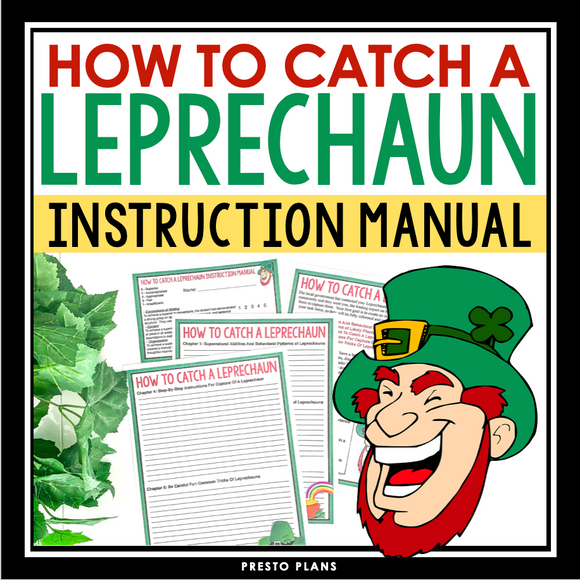 ST. PATRICK'S DAY INSTRUCTIONAL WRITING: LEPRECHAUN