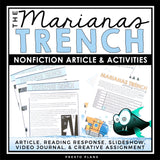 NONFICTION ARTICLE AND ACTIVITIES INFORMATIONAL TEXT: MARIANAS TRENCH
