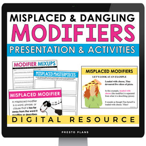 MISPLACED OR DANGLING MODIFIERS DIGITAL PRESENTATION AND ASSIGNMENTS