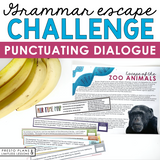 PUNCTUATING DIALOGUE GRAMMAR ACTIVITY INTERACTIVE ESCAPE CHALLENGE