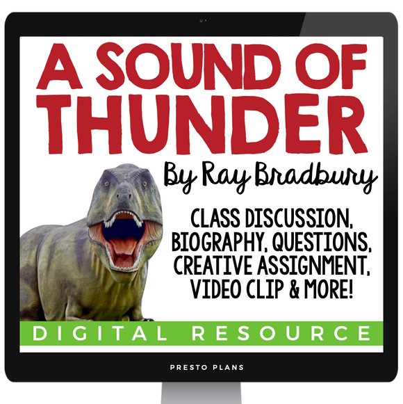 A SOUND OF THUNDER BY RAY BRADBURY | DIGITAL RESOURCES