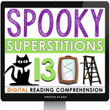 HALLOWEEN READING COMPREHENSION DIGITAL PAPERLESS GOOGLE