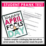 April Fools' Day Activities - Nonfiction Reading, Student Prank, and Writing