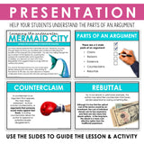 Argument Writing Introduction & Argumentative Essay Escape Room Reading Activity