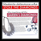 CLOSE READING INFERENCE MYSTERY: WHO STOLE THE QUEEN'S DIAMONDS?