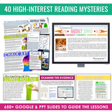 Reading Mysteries Program - Close Reading Inference Activities - Digital & Print