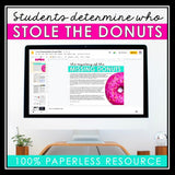 CLOSE READING DIGITAL INFERENCE MYSTERY: WHO STOLE THE DONUTS?