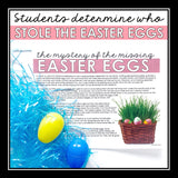 EASTER CLOSE READING INFERENCE MYSTERY: WHO ATE ALL THE EASTER EGGS?
