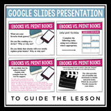 DIGITAL NONFICTION ARTICLE & ACTIVITIES INFORMATIONAL TEXT: EBOOKS VS. PRINT