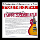 CLOSE READING INFERENCE MYSTERY: WHO STOLE THE GUITAR?