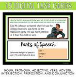 DIGITAL HALLOWEEN PARTS OF SPEECH TASK CARDS ACTIVITY