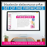 New Year's Close Reading Digital Mystery Inference Activity - Fireworks Surprise