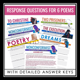 Poetry Analysis Assignments - Poetry Analysis Questions, Answer Keys, and Slides