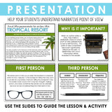 POINT OF VIEW ACTIVITY INTERACTIVE READING CHALLENGE ESCAPE