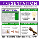 PROBLEM AND SOLUTION DIGITAL ACTIVITY READING ESCAPE CHALLENGE