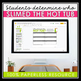 CLOSE READING DIGITAL INFERENCE MYSTERY: WHO SLIMED THE HOT TUB?