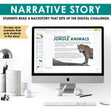 TEXT EVIDENCE DIGITAL ACTIVITY READING ESCAPE CHALLENGE