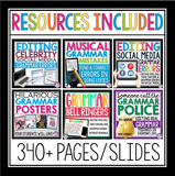 GRAMMAR ACTIVITY BUNDLE: ACTIVITIES, PRESENTATIONS, TASK CARDS, AND MORE!