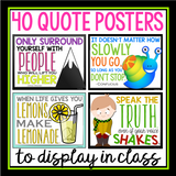 QUOTE OF THE WEEK POSTERS & ACTIVITY