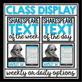 SHAKESPEARE POSTERS: TEXT MESSAGES