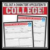 CHARACTER ASSIGNMENT - COLLEGE APPLICATION FOR ANY CHARACTER