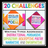 WRITING ACTIVITIES: DESCRIPTIVE, INFORMATIVE, PERSUASIVE, POETRY, NARRATIVE