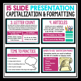 CAPITALIZING TITLES PRESENTATION & ASSIGNMENTS