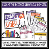 PUNCTUATION ESCAPE ROOM BELL RINGERS (COMMA, SEMI-COLON, APOSTROPHE, COLON)