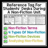 NON FICTION DESK TAGS