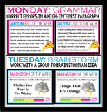 BELL RINGERS FOR UPPER ELEMENTARY OR EARLY MIDDLE SCHOOL: FULL YEAR GRADES 3 - 6