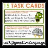HALLOWEEN FIGURATIVE LANGUAGE TASK CARDS ACTIVITY