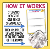 DESCRIPTIVE WRITING ACTIVITY: SNOWBALL WRITING